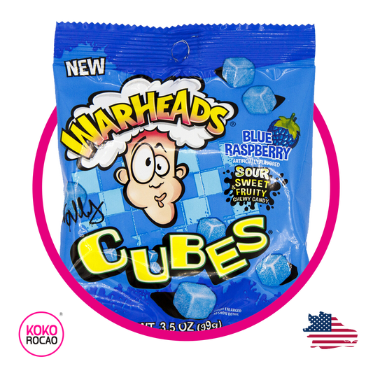 Bolsa de Warheads Cubes Sour Blue Rasperry 99 g