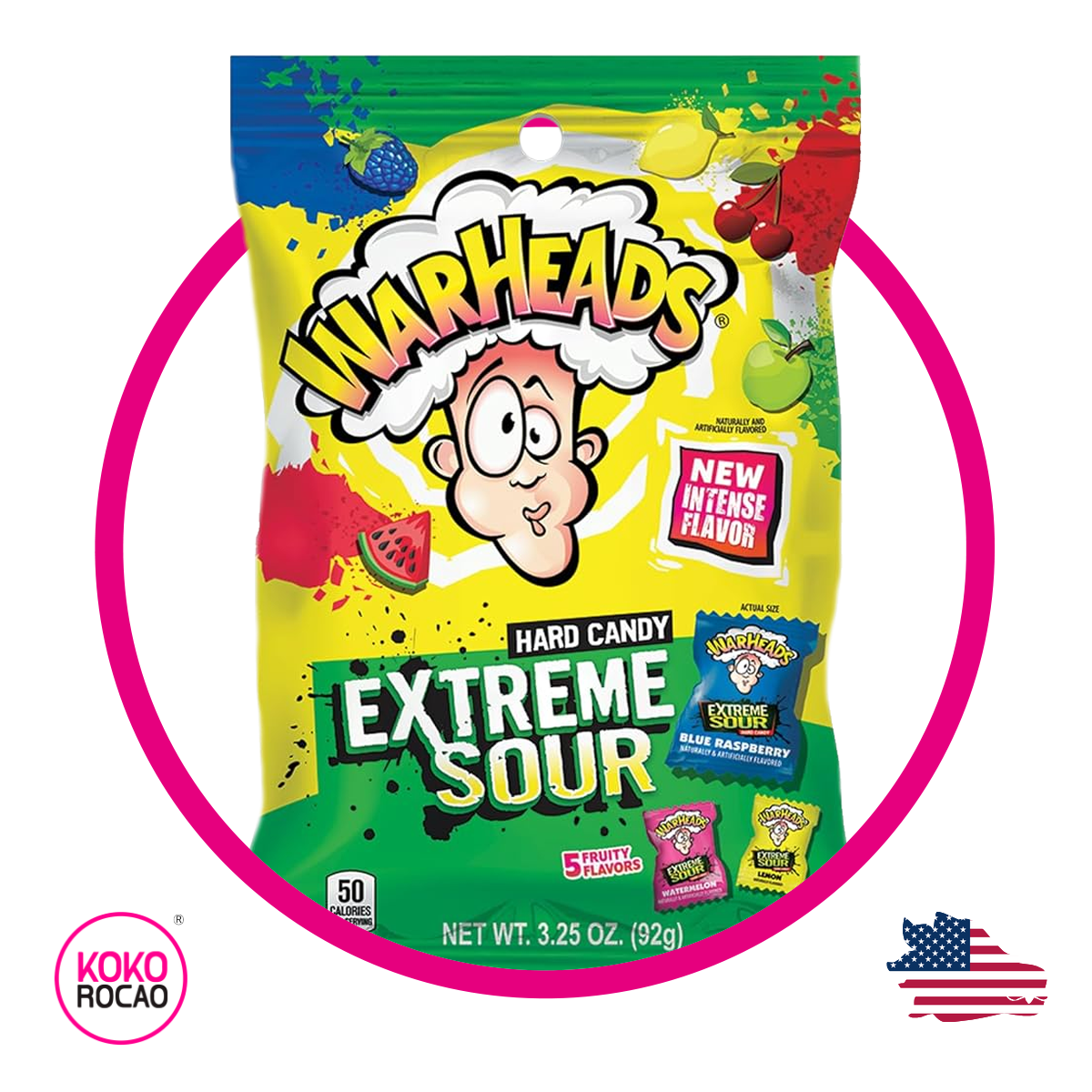 Bolsa de Warheads Extreme Sour 56 g
