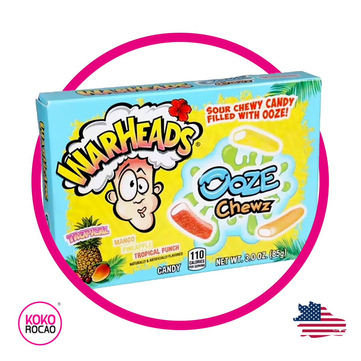 Caja de Warheads Ooze Tropical 85 g