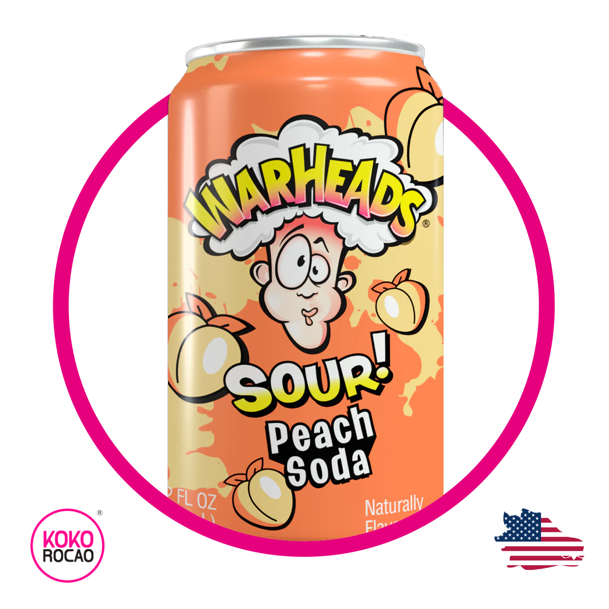 Warheads Sour Peach 355 ml