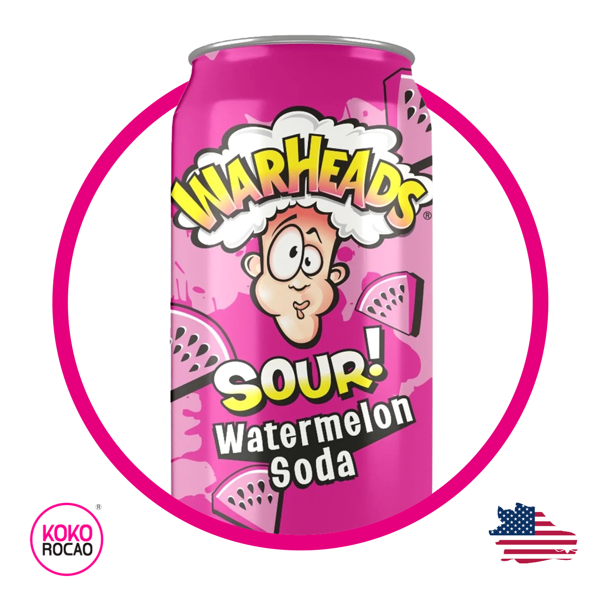 Warheads Sour Watermelon 355 ml