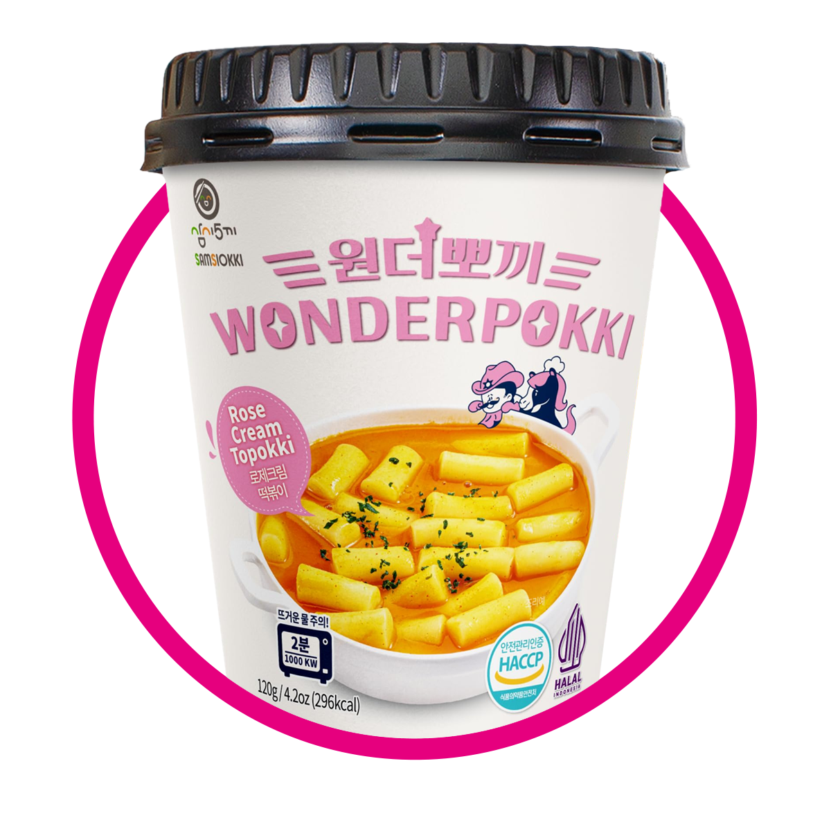 Wonderpokki Rose Cream Topokki 120 g