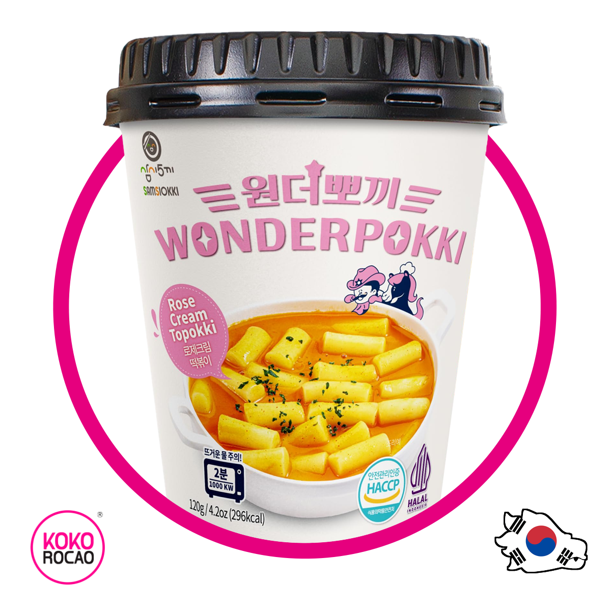 Wonderpokki Rose Cream Topokki 120 g