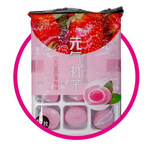 Bolsa de Yuanqi Wanzi Mochi Premium Strawberry 180 g