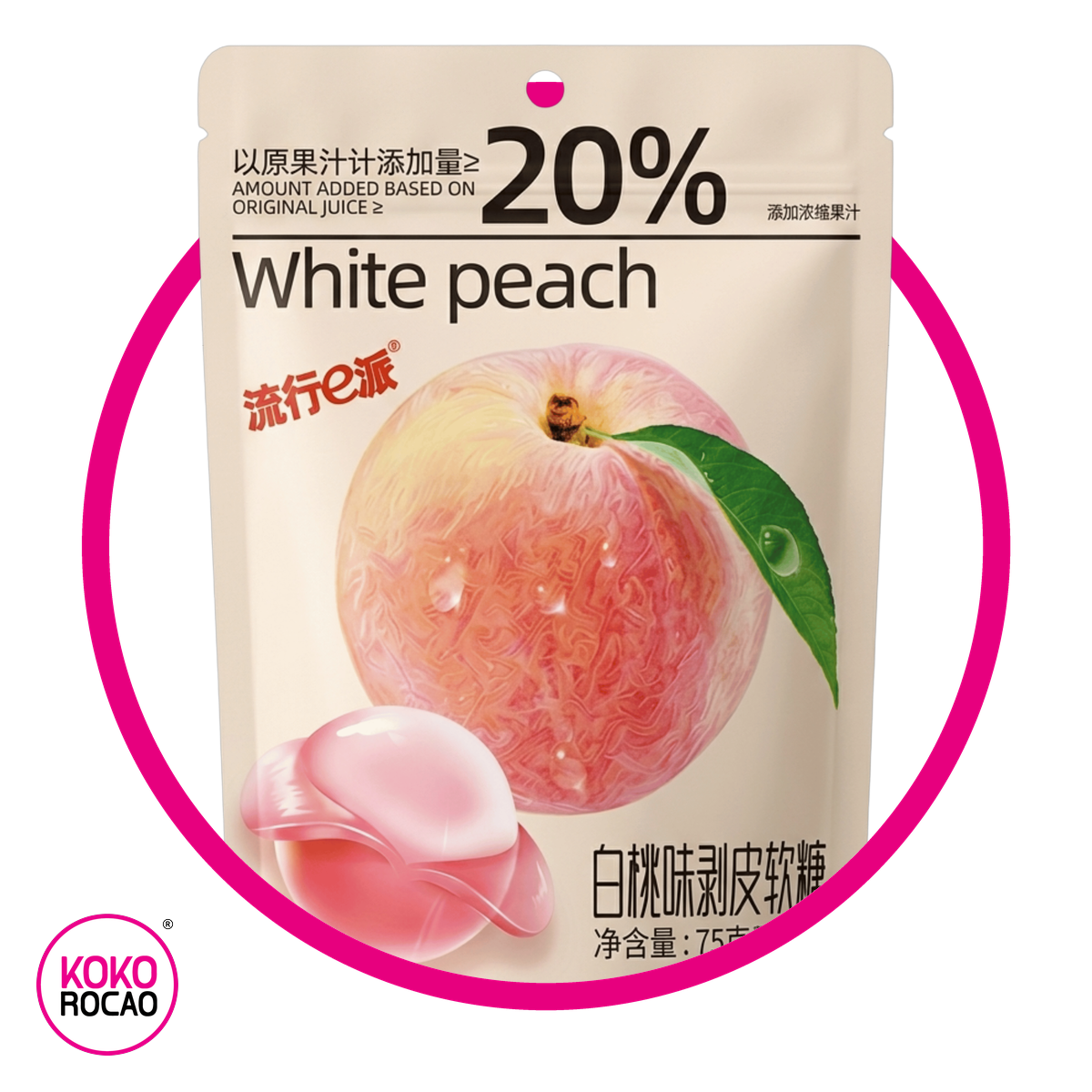 Bolsa de Epie White Peach 75 g